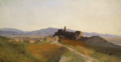 Ansicht von Olevano von Jean Baptiste Camille Corot